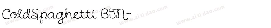 ColdSpaghetti BTN字体转换